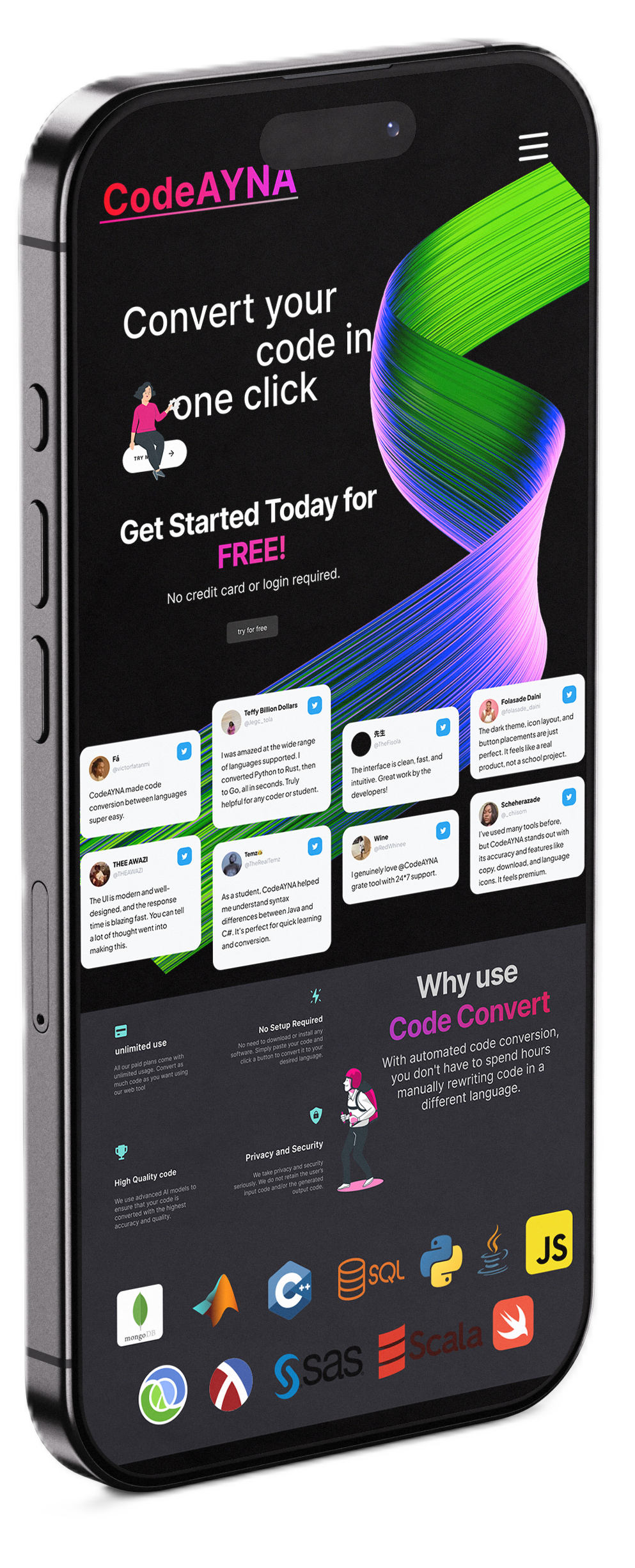 Code Convert Mockup